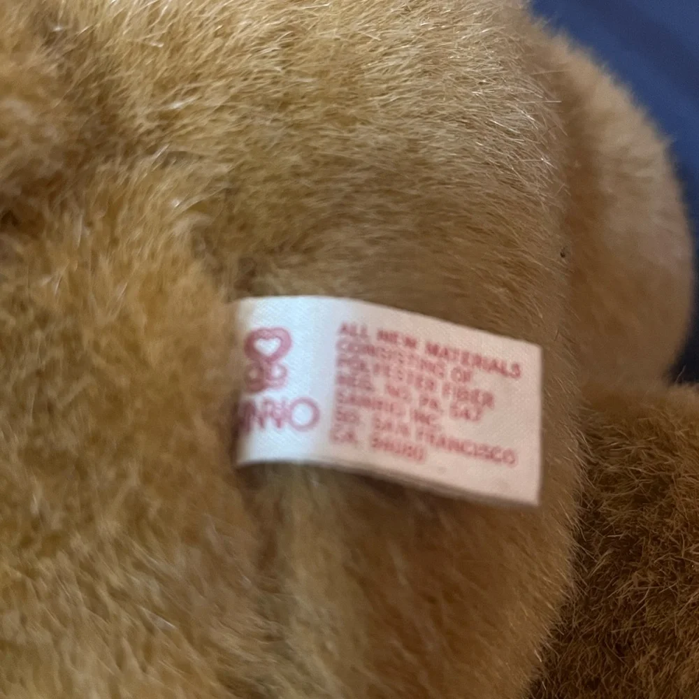 Sanrio vintage tippy the bear π» Brown Stuffed Bear/ hello kitty and friends. - Picture 4 of 7